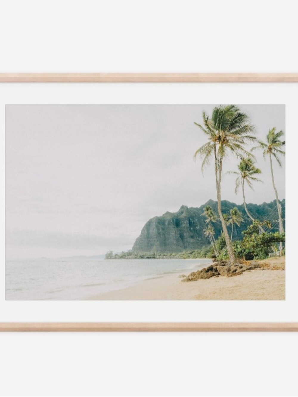 Framed Hawaii Beach Art Print, 8x12